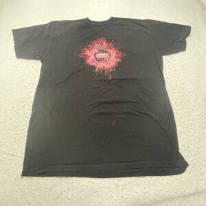 Mike and Ike Candy Men's XL Black Short Sleeve Graphic T Shirt Pink Red Logo